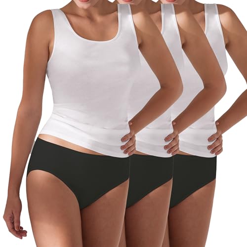 Pompadour Damen Hüftslip Passion 3er Pack Größe 40, Farbe schwarz von Pompadour
