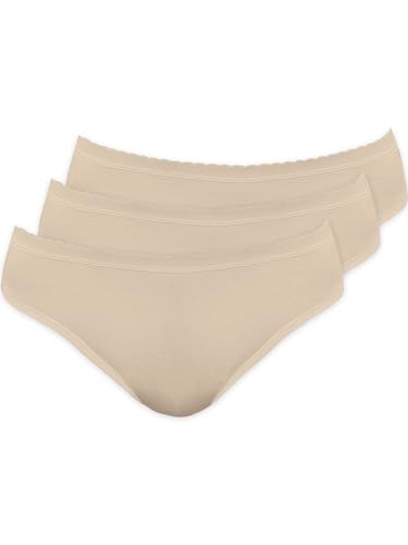Pompadour Damen Hüftslip Pur 3er Pack Größe 40, Farbe skin von Pompadour