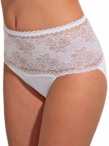 Pompadour Damen Maxislip Femme 3er Pack Größe 46, Farbe weiß von Pompadour