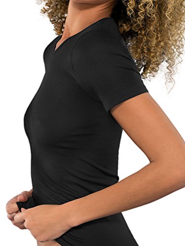 Pompadour Damen Shirt 1/4 ARM 1 Stück, 7739-561, 38, Schwarz von Pompadour