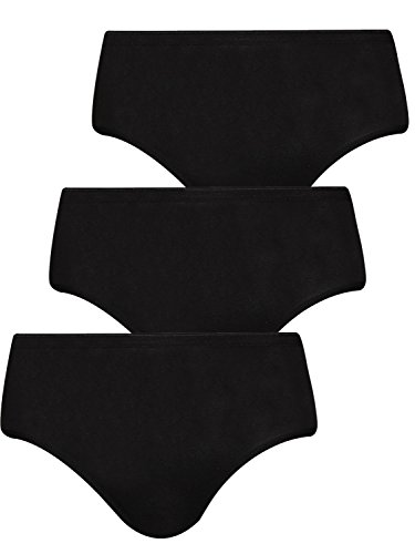 Pompadour Damen Taillenslip 3er Pack, 7761-015, 38, Schwarz von Pompadour