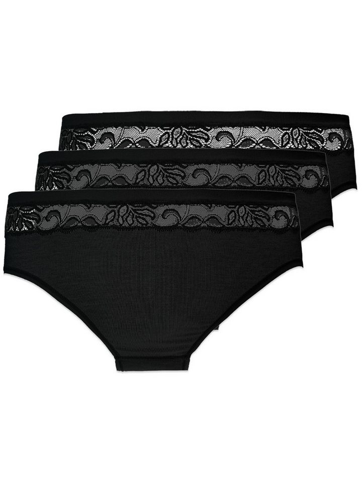 Pompadour Hüftslip 3er Pack Damen Midislip Nostalgie (Packung, 3-St) Zwickel von Pompadour