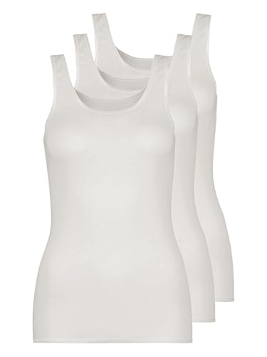 Pompadour Intime Shirt ohne Arm Micromodal Damenunterwäsche Gr 38-50 im 3er Pack (40, 1 champagner) von Pompadour