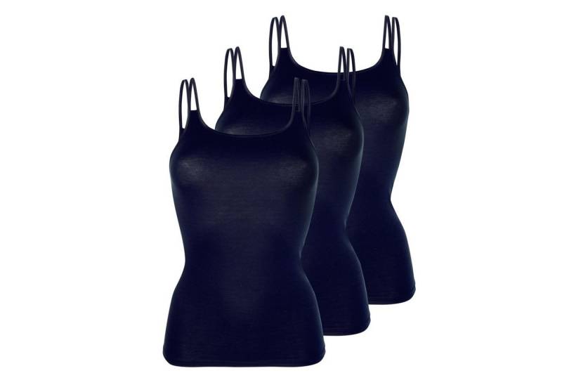 Pompadour Unterhemd (Mehrpack, 3-St., 3 Stück) mit Doppel - Spaghettiträgern, Serie Intime, Modal 3 Stück von Pompadour
