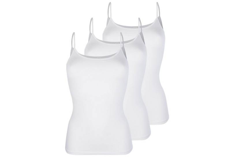 Pompadour Unterhemd (Mehrpack, 3-St., 3 Stück) mit glänzenden Spaghettiträgern im 3er Pack von Pompadour
