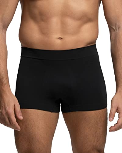 POMPEA 3 Herren Boxershorts Microfaser seamless Art. 89521424, Schwarz , Small-Medium von Pompea