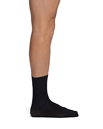 POMPEA Herren C.Edgar X2 Kurze Socke, Schwarz, Small-Medium (2er Pack) von Pompea