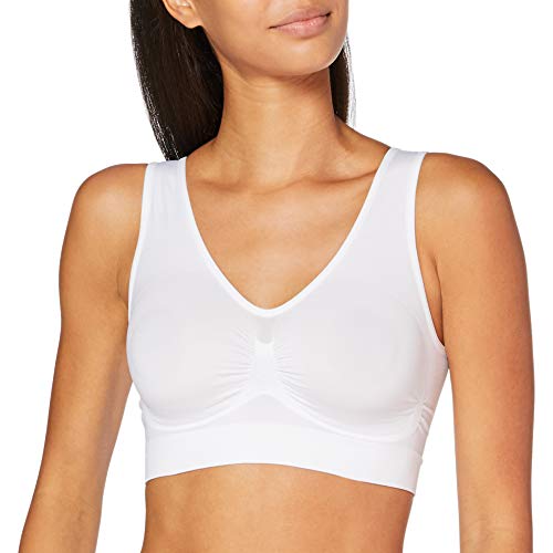 Pompea Damen Bra Wellness BH, Bianco, S/M (3er Pack) von Pompea