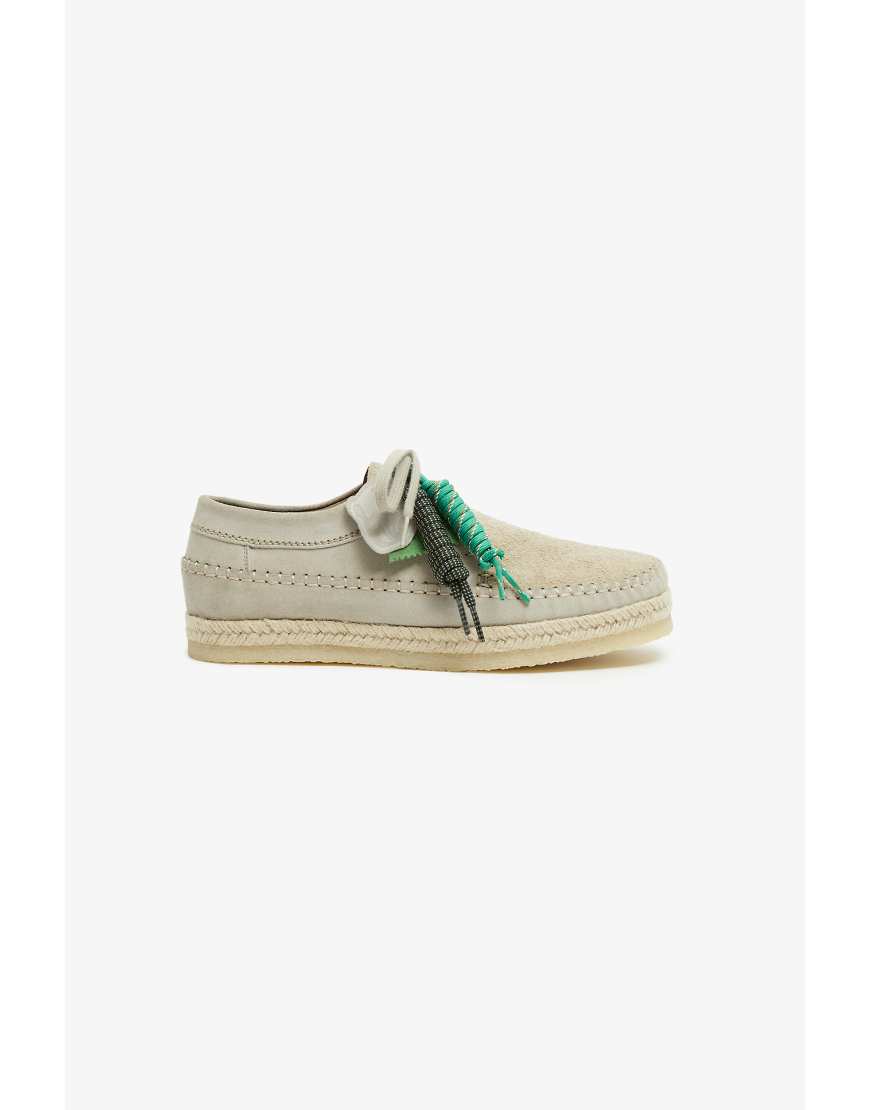 Pompeii x Clarks Originals - Weaver - Wildlederschuhe mit Logo-Etikett in Beige-Neutral von Pompeii UK