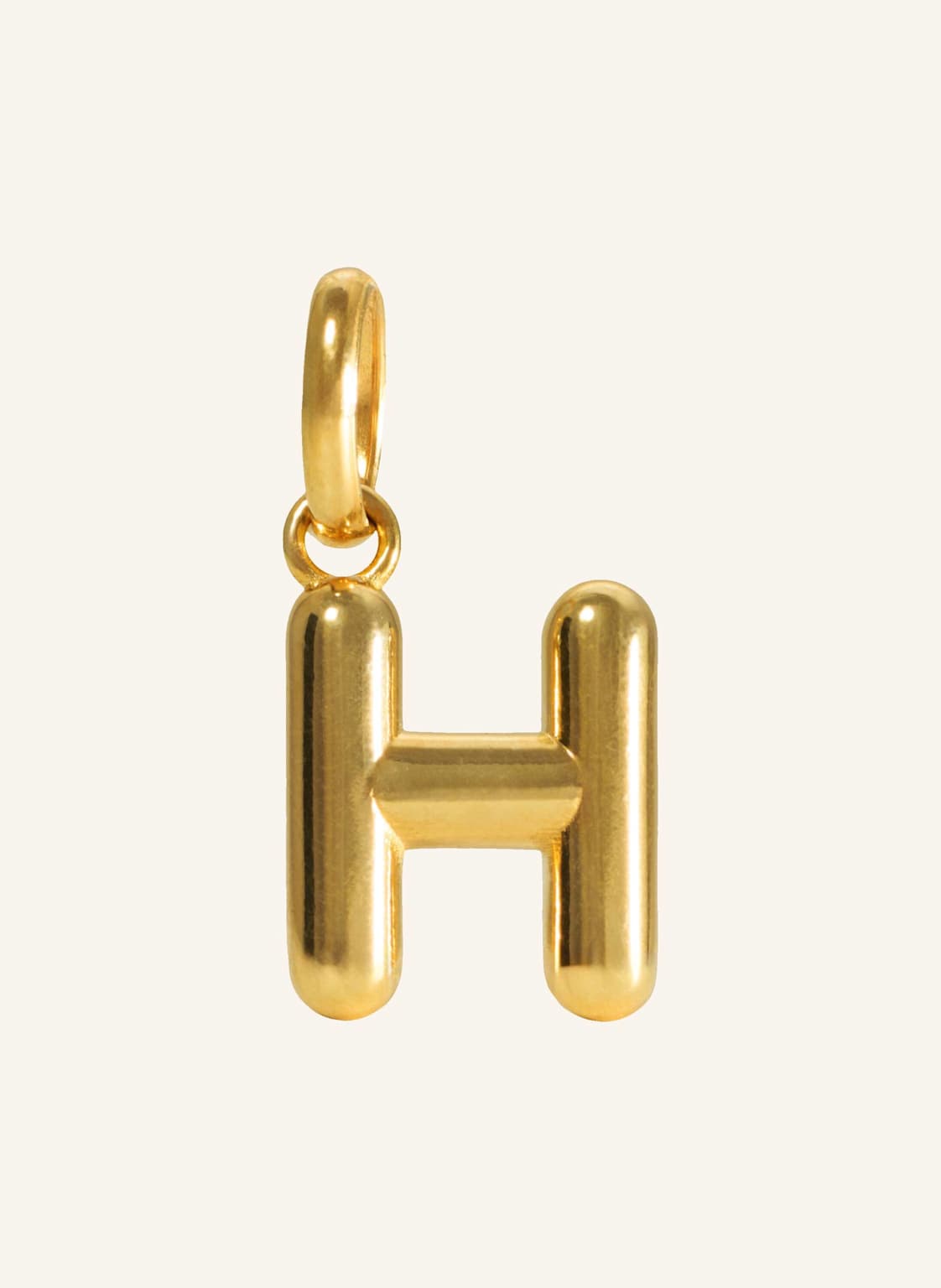 Pompidou Anhänger Puffy Letter H By Glambou gold von Pompidou
