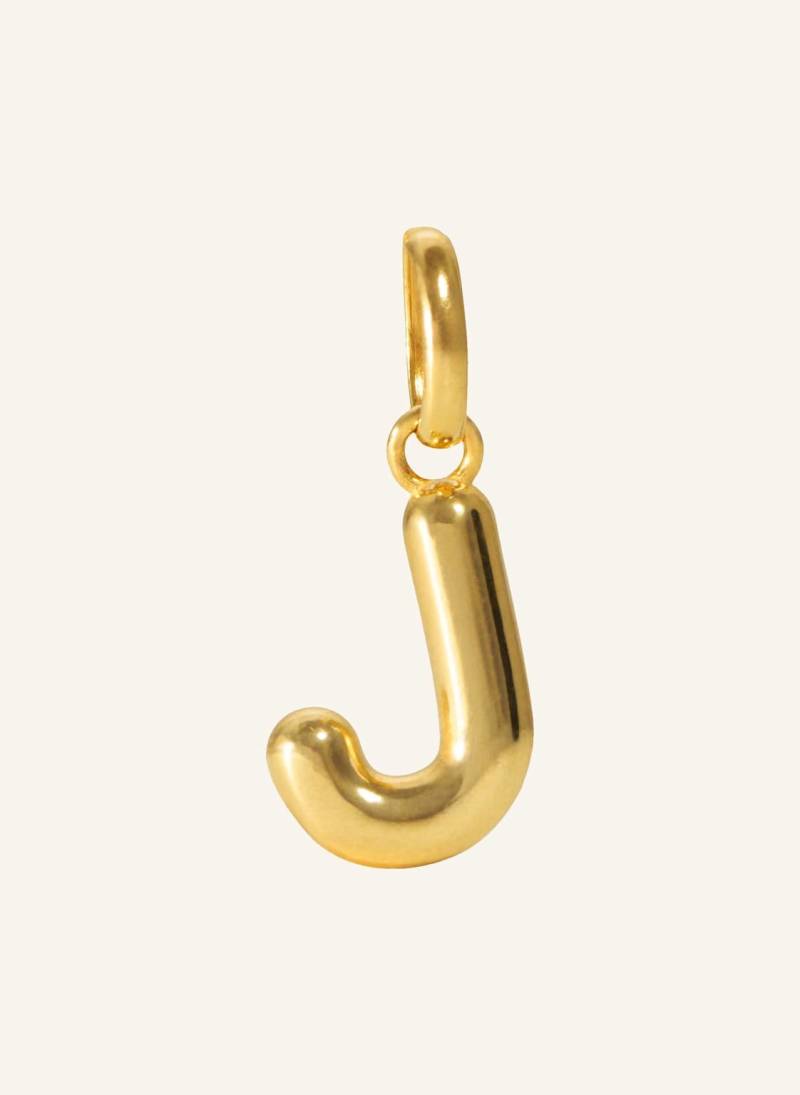 Pompidou Anhänger Puffy Letter J By Glambou gold von Pompidou