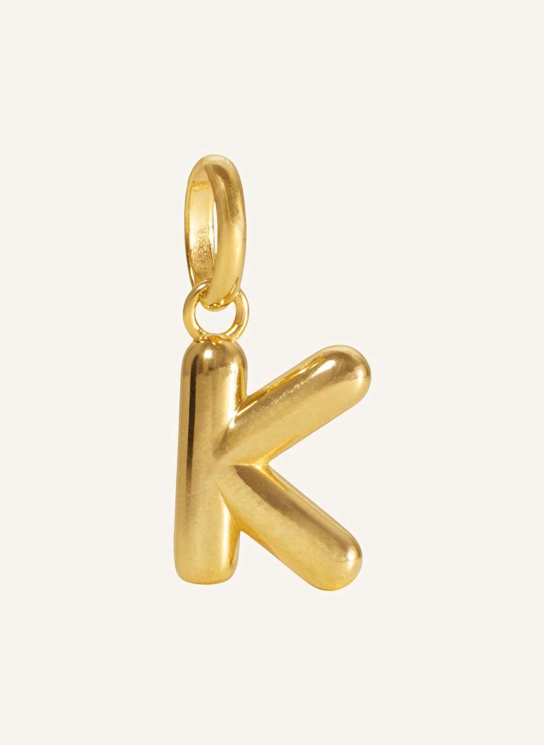 Pompidou Anhänger Puffy Letter K By Glambou gold von Pompidou