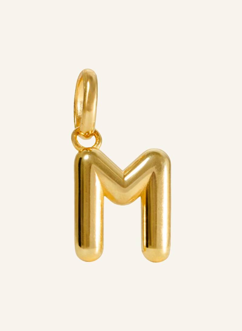 Pompidou Anhänger Puffy Letter M By Glambou gold von Pompidou