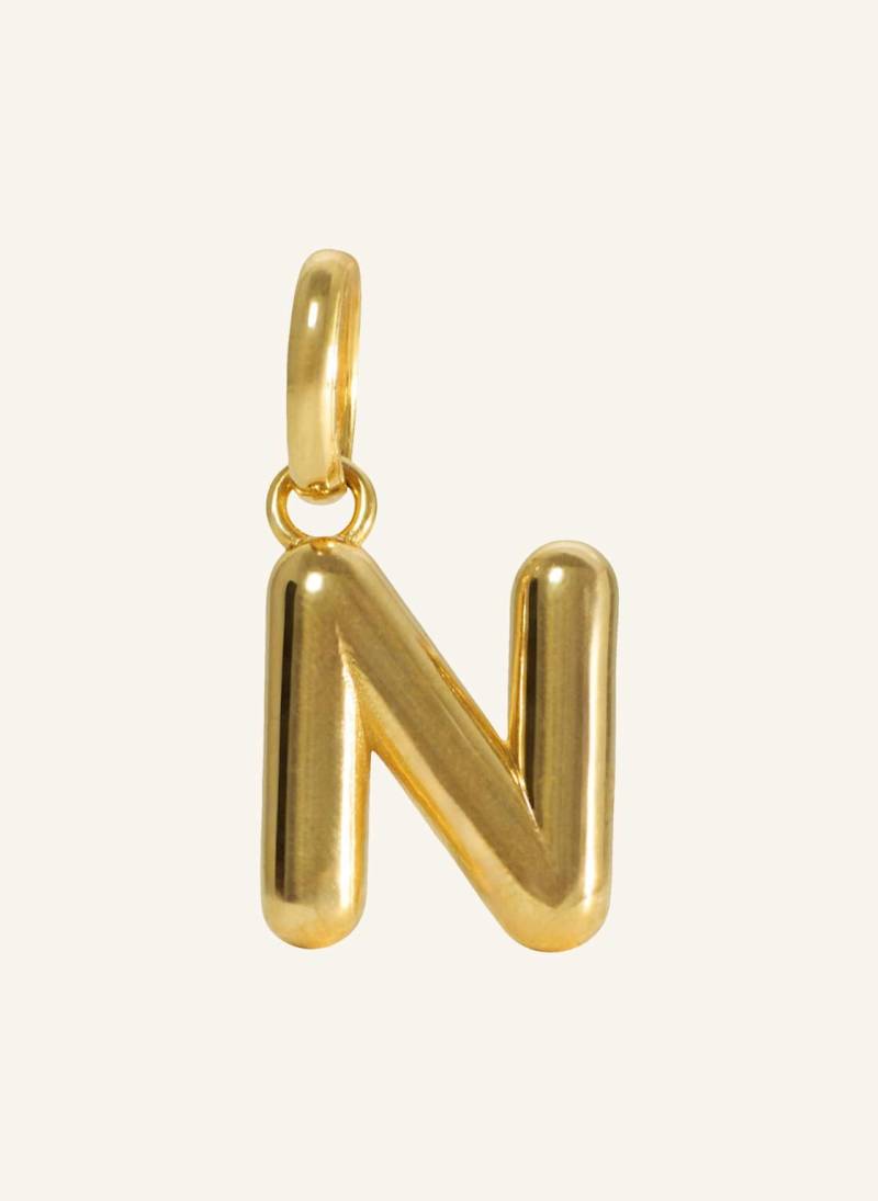 Pompidou Anhänger Puffy Letter N By Glambou gold von Pompidou