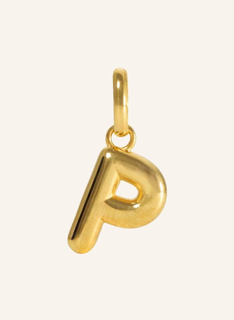 Pompidou Anhänger Puffy Letter P By Glambou gold von Pompidou