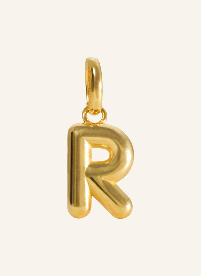 Pompidou Anhänger Puffy Letter R By Glambou gold von Pompidou