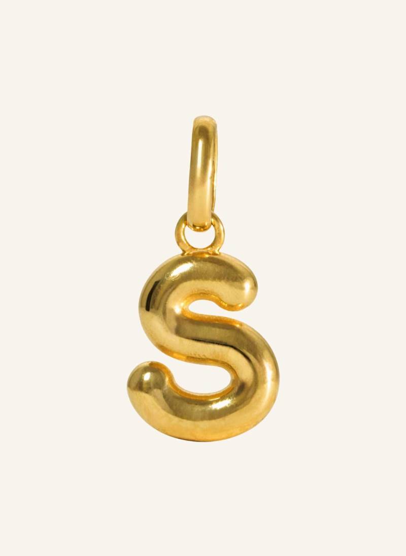Pompidou Anhänger Puffy Letter S By Glambou gold von Pompidou