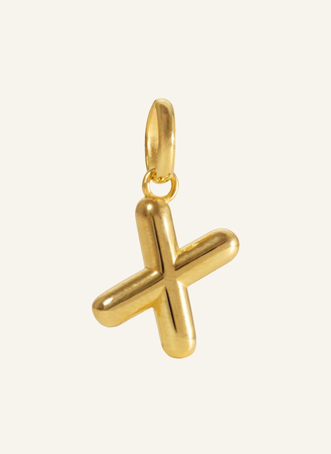 Pompidou Anhänger Puffy Letter X By Glambou gold von Pompidou