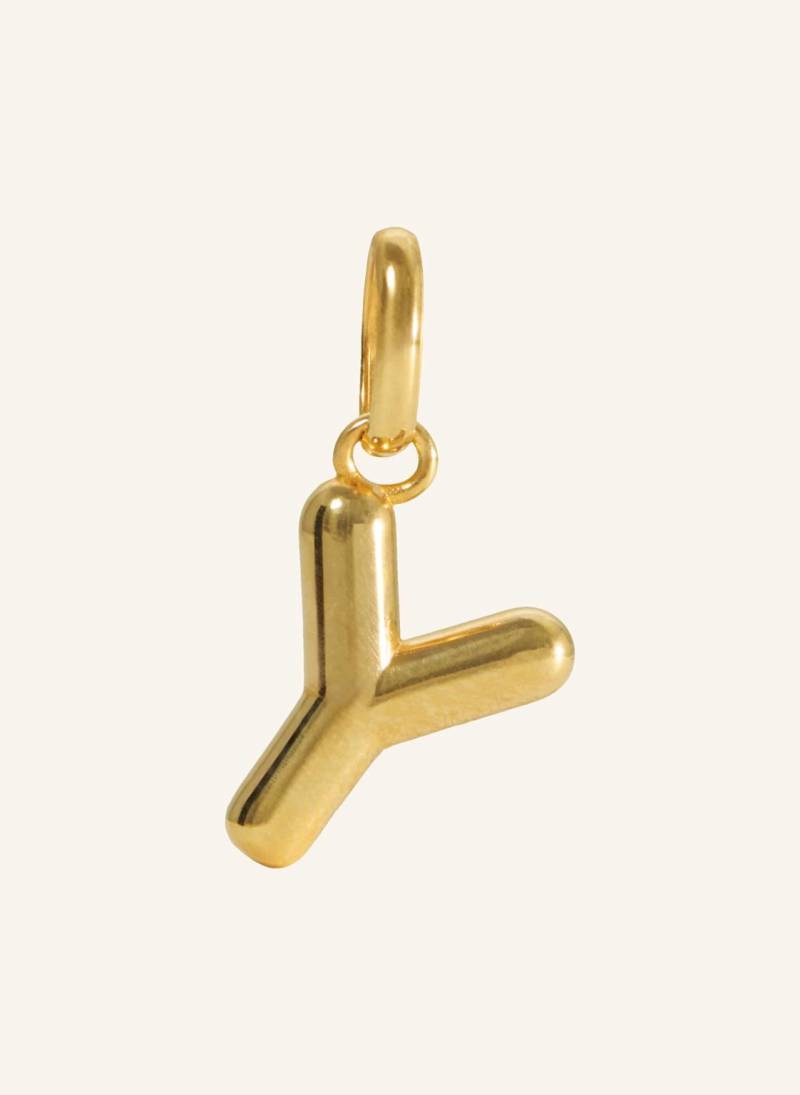 Pompidou Anhänger Puffy Letter Y By Glambou gold von Pompidou