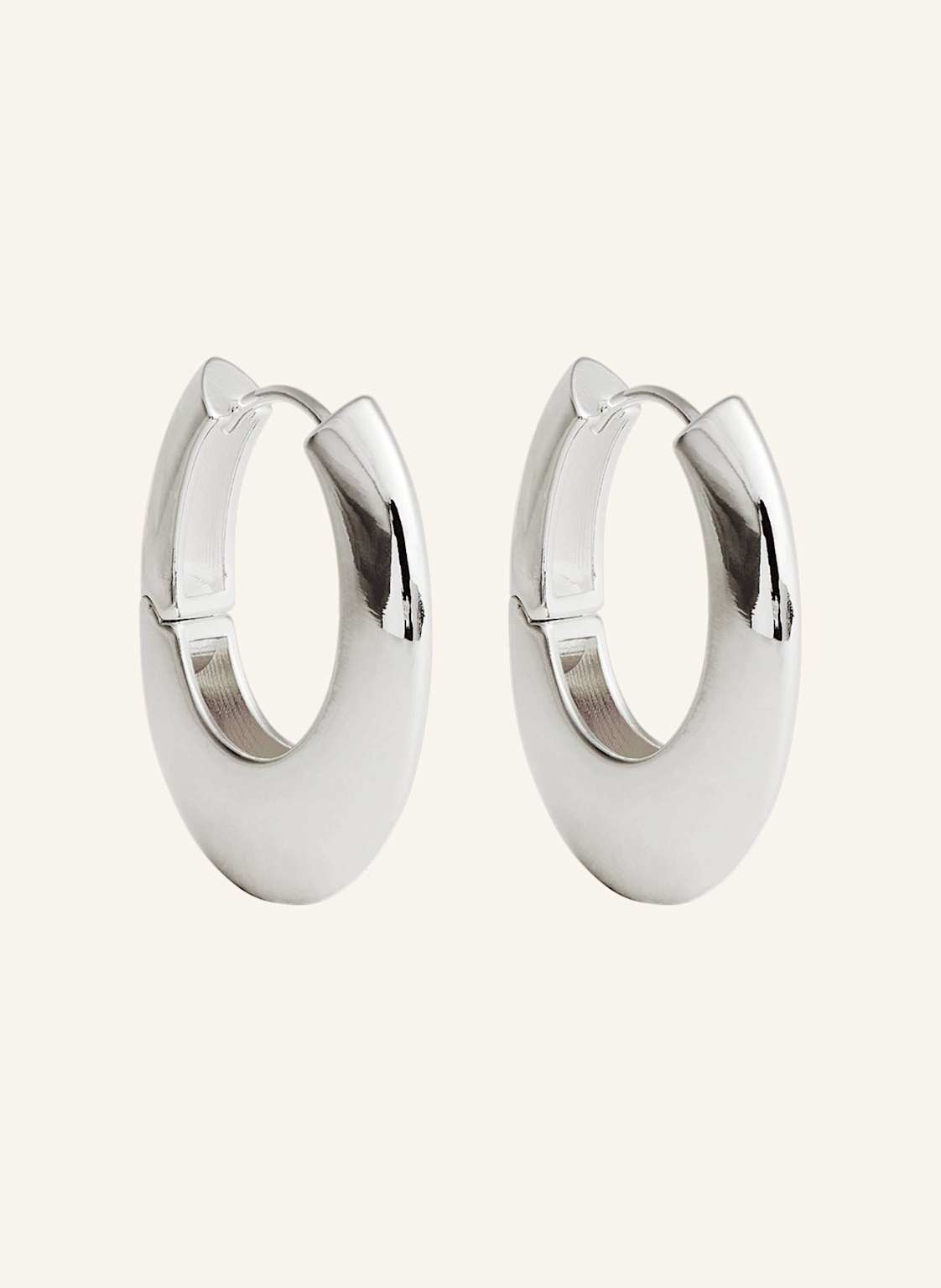 Pompidou Creolen Maxi Pebbles Hoops By Glambou silber Pompidou Creolen Maxi Pebbles Hoops By Glambou silber von Pompidou