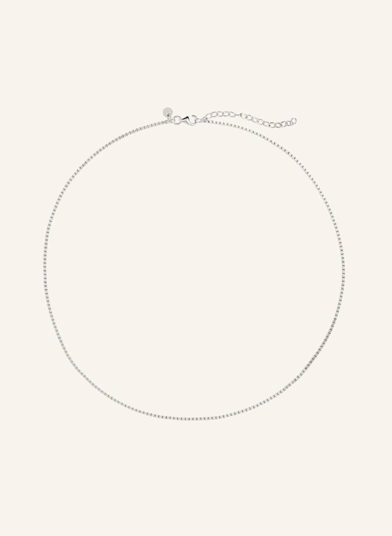 Pompidou Halskette Box Chain By Glambou silber von Pompidou