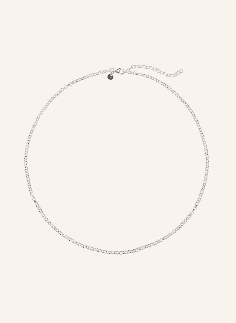 Pompidou Halskette Mini Rolo Circle By Glambou silber von Pompidou