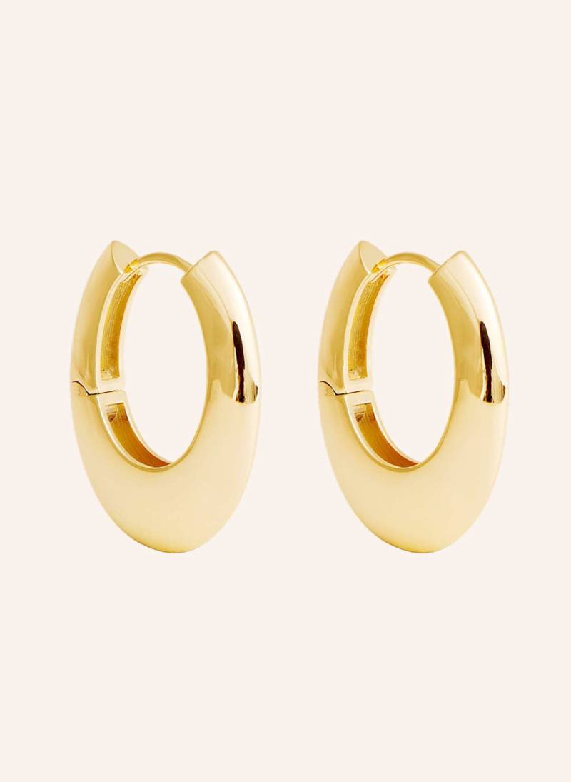 Pompidou Ohrhänger Medi Pebbles Hoops By Glambou gold von Pompidou