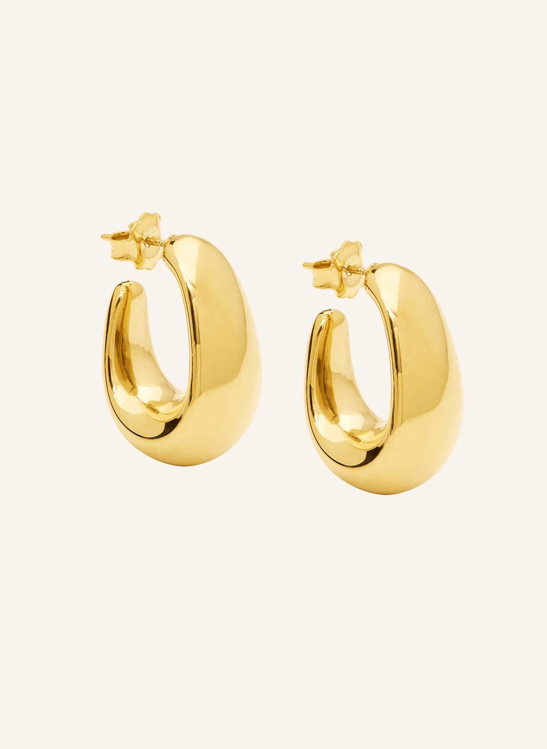 Pompidou Ohrhänger Mini Elia Oval Stud By Glambou gold von Pompidou