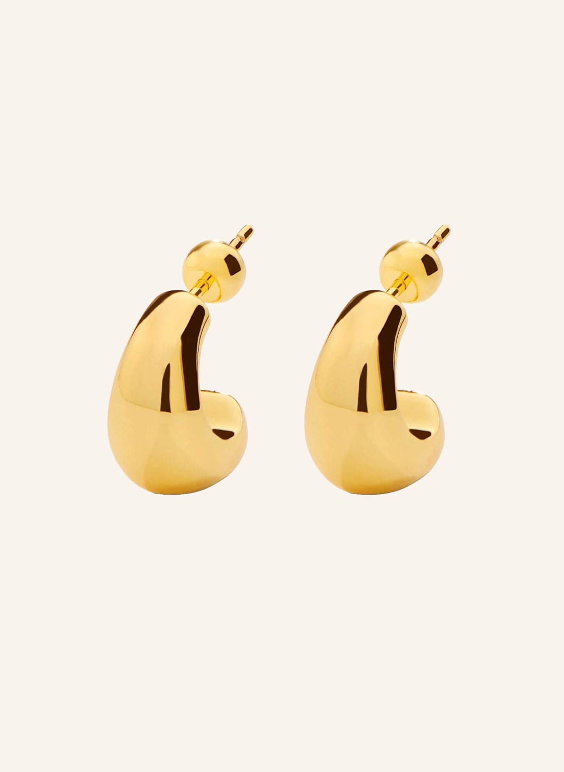 Pompidou Ohrhänger Tiny Chubby Hoops By Glambou gold von Pompidou