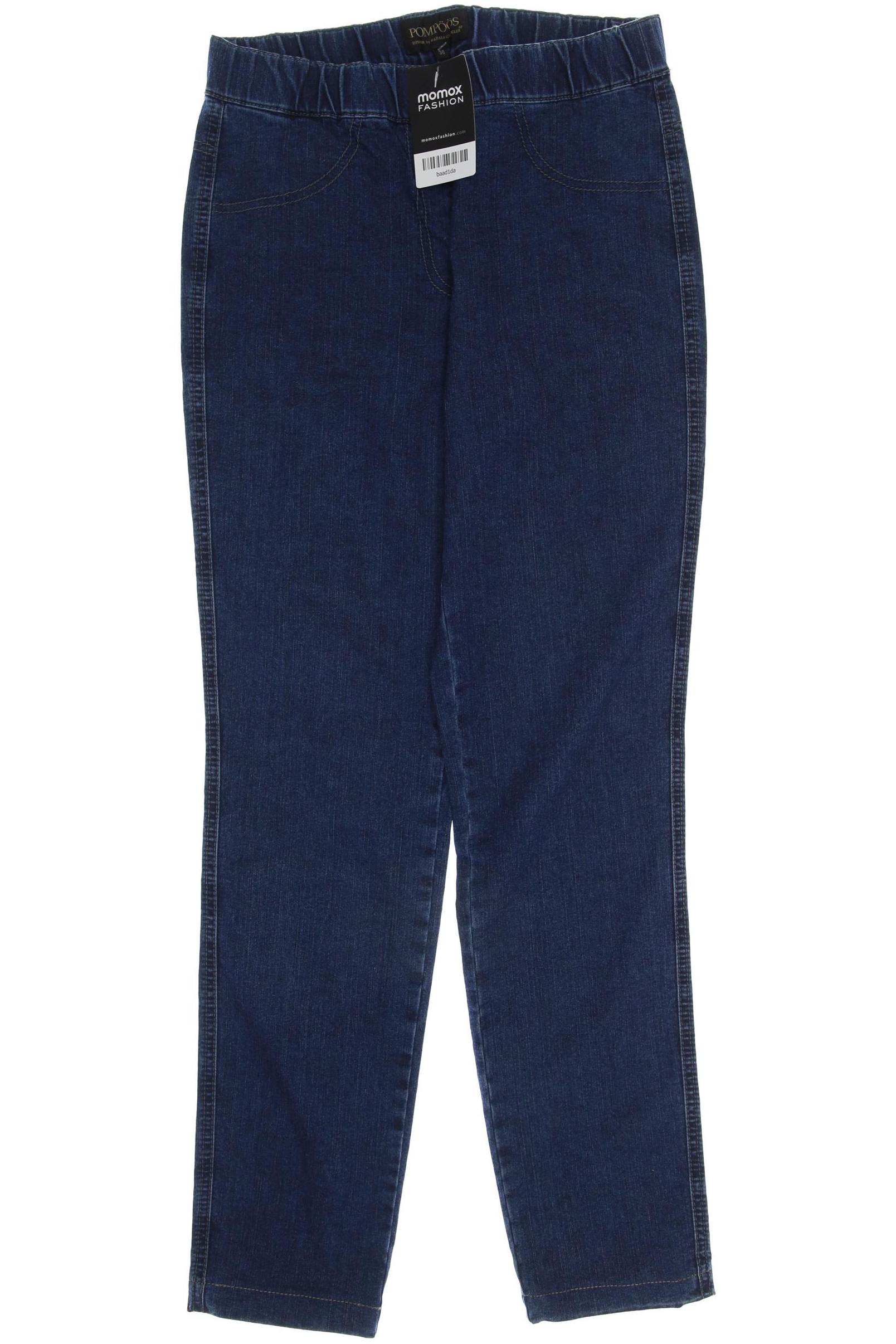 Pompoos Damen Stoffhose, blau von Pompoos