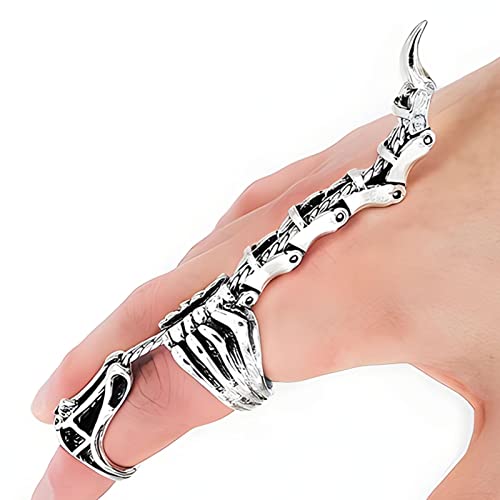 Pomrone Scorpion Ring Fur Frauen Und Herren Verstellbare Skorpionringe Gotischer Knöchelgelenk Bewegliche Scharnier Scorpion Heckknöchelring Für Halloween Cosplay Kostüm Partyschmuck von Pomrone