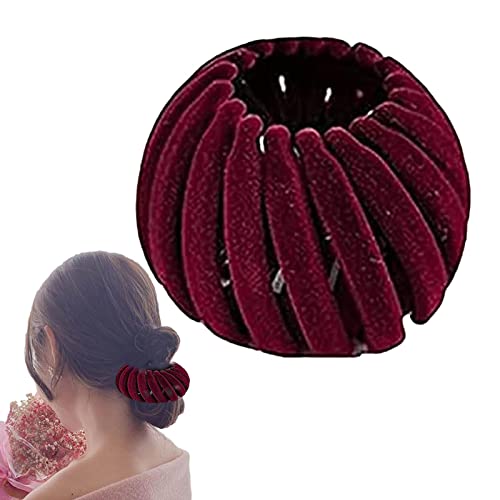 2 Stück Vogelnest Haarspange für Damen, Haarnadel Lazy Plate Pferdeschwanz Halter, Vintage Vogelnest Haarklammern Große Haarclips Haargreifer Haar Accessoire Haarschmuck für Mädchen Damen von Pomurom