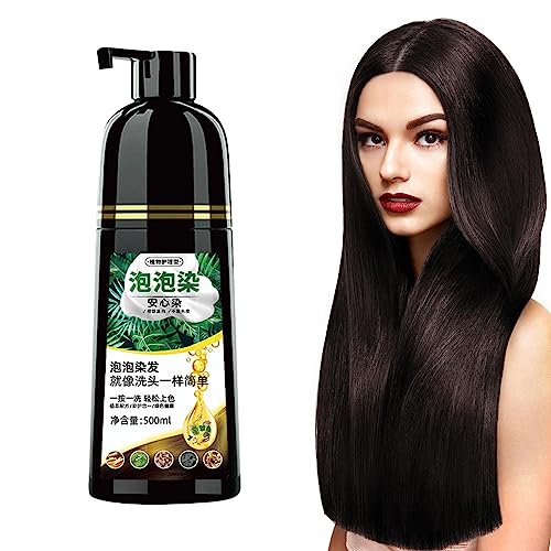 Instant Plant Bubble Natürliches Haarfärbeshampoo | Haarfarben-Shampoo - Blasenhaarfarbe für einfaches Haarfärben, Selbstpflege-DIY-Haarfärbung für Frauen und Männer Pomurom von Pomurom