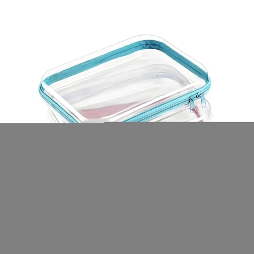 Klare Reißverschlussbeutel | Kosmetiktasche Klarer Reißverschlussbeutel,Aufbewahrungsboxen Kosmetik-Organizer Für Reise Bad Haushalt von Pomurom