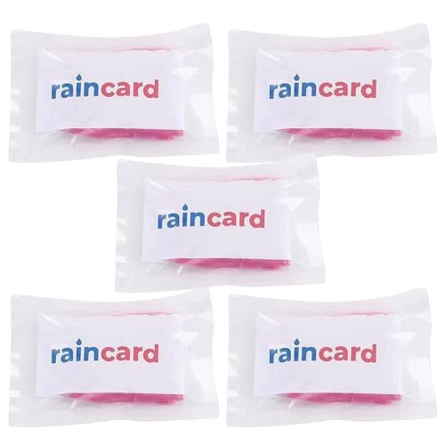 Regenponcho Damen Herren Kinder, 5 Stück Wasserdichte Ponchos, Tragbarer Regenmantel, Notfall Poncho Einheitsgröße, Wiederverwendbarer Regenponcho für Familien Reisen Camping Wandern Rafting von Pomurom