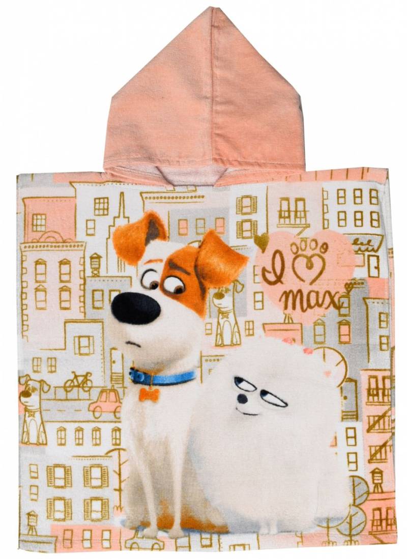 Pets Poncho 50 x 100 cm 2 Farben von Poncho Towel Printed
