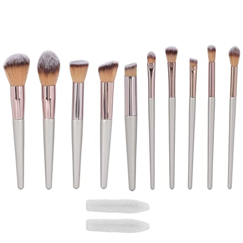 10-teiliges Make-up-Pinsel-Set, Augen-Make-up-Pinsel-Set, Professionelles Tragbares Lidschatten-Grundlagen-Rouge-Pinsel-Kosmetik-Werkzeug von Pongnas