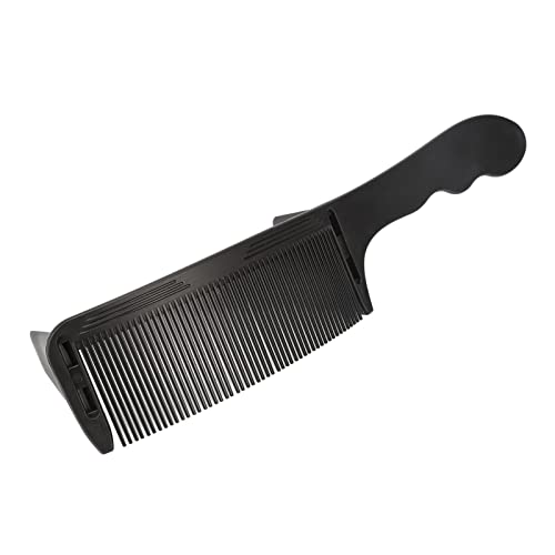 Gebogener Friseurkamm, Barber Fade Combs, Professioneller Haarschneidekamm, Hitzebeständiger FlatTop-Kamm, Clipper-Kamm, Gebogener Positionierungskamm für Männer, (Schwarz) von Pongnas