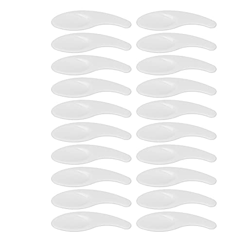 Gekrümmte Kosmetische Löffel Spatel, 50 Pcs Waschbarer Wiederverwendbarer Creme Spatel für Nagelkleber mit Gesichtscremelöffel, Kleines Make -up -Werkzeug für von Pongnas