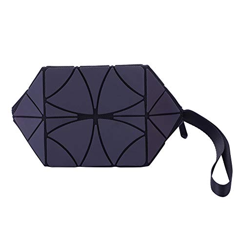 Make-up-Tasche Reißverschlusstasche Reise-Kosmetik-Organizer Glänzend Geometrisch Gestreifte Make-up-Aufbewahrungstasche 21,5 X 11,4 X 11,2 Cm von Pongnas