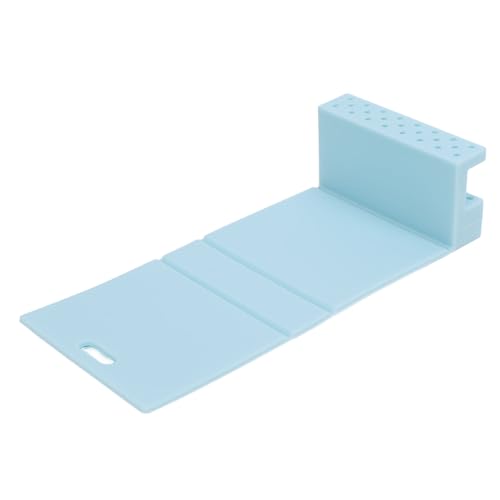 Nagelfräser Bits Halter, Silikon Nagelbohrer Bithalter, Tragbare Nagelbohrer Bits, Faltbarer Mehrzweck Organizer (BLUE) von Pongnas