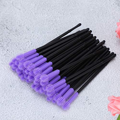 Pongnas Einweg -Eyelash -Pinsel -Schönheitswerkzeug 50pcs Set Make -up -Pinsel Mascara Applicator, Geeignet für Maskenbildner und Heimgebrauch (PURPLE) von Pongnas