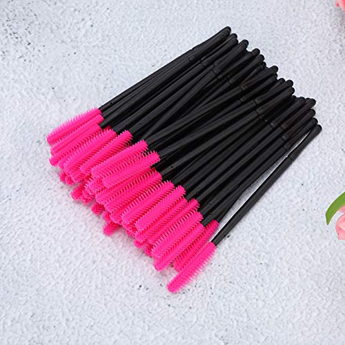 Pongnas Einweg -Eyelash -Pinsel -Schönheitswerkzeug 50pcs Set Make -up -Pinsel Mascara Applicator, Geeignet für Maskenbildner und Heimgebrauch (Rosenrot) von Pongnas
