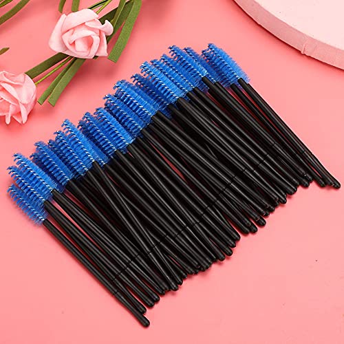 Pongnas Einweg Wimpernpinsel Wimperntusche Zauberstäbe Applikator Makeup -Bürstenset für Natürliche Wimpern Make -up Tragbare 100pcs (BLUE) von Pongnas
