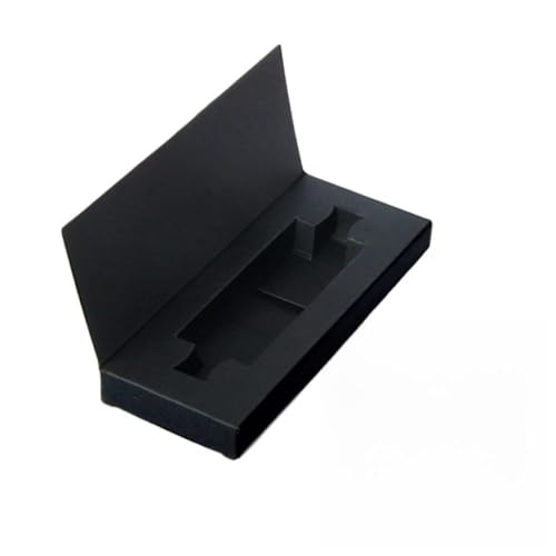 Pongnas Parfüm Geschenkbox Set von 10 Schwarz Elegantem Papier mit Flaschenschlitz 6x8x1.6 Cm für Urlaub Hochzeits Geburtstag Geschenke von Pongnas