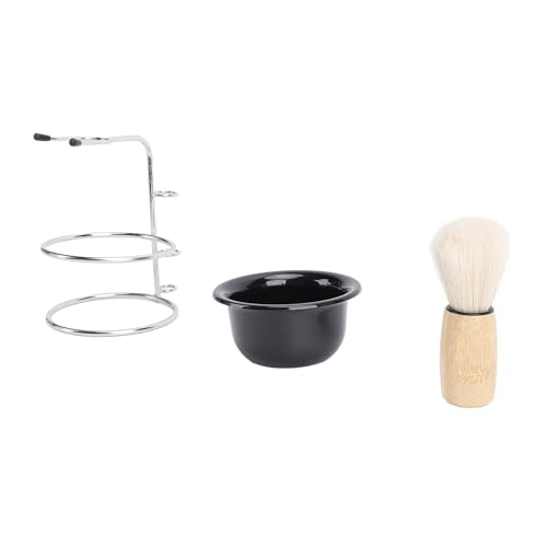 Rasierpinselschüssel -Ständer, Pflege -Kit, Männliches Rasierset für Männer (Rasierbürste + Rasierschüssel + Ständer) von Pongnas