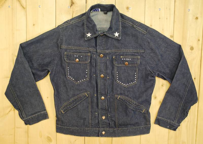 Jahrgang 1950/60 Roebucks Pleated Jeansjacke/Sears Roebuck Und Co. Selvedge Sanforized Retro Sammler Seltene von PontiacDryGoods