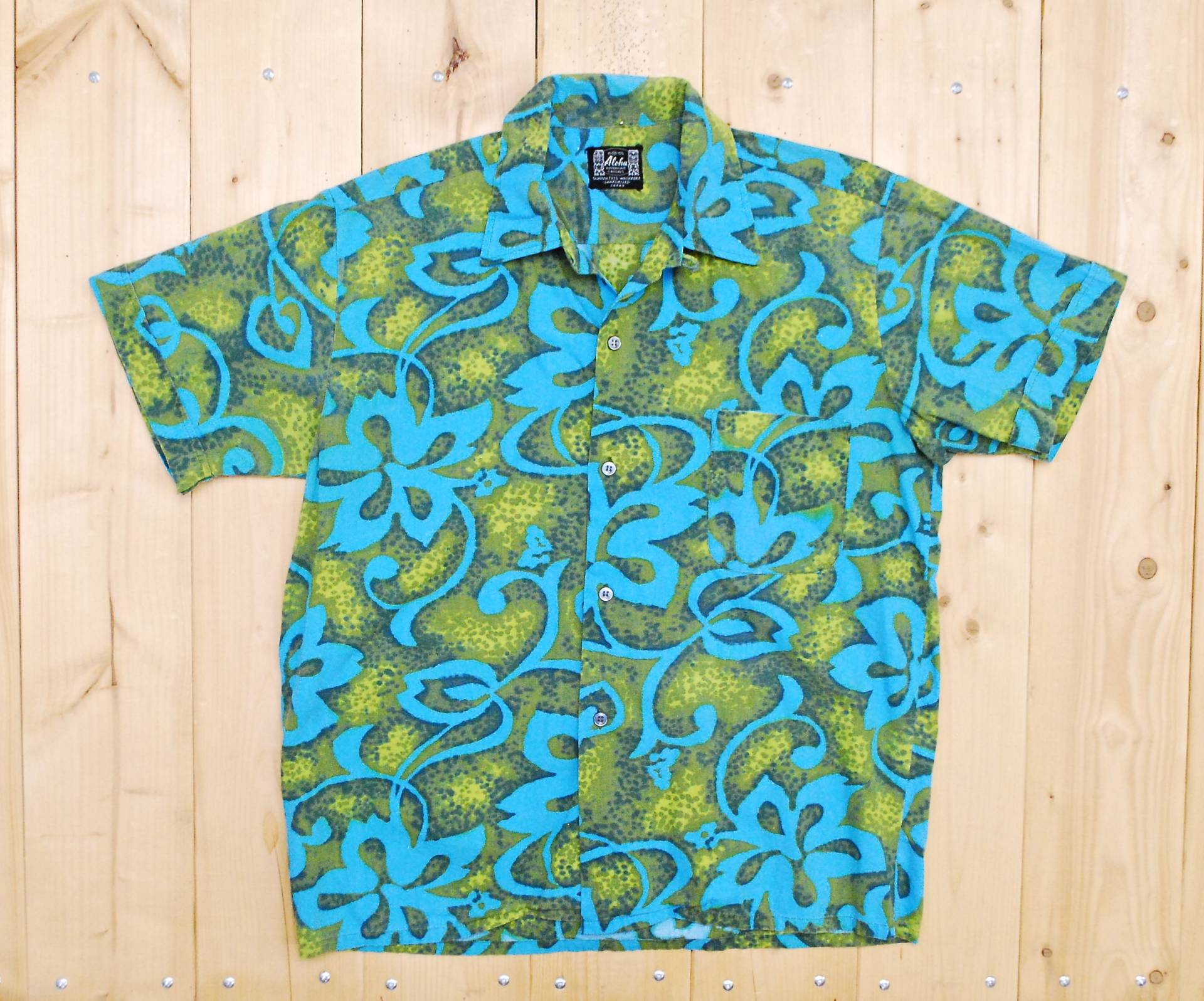 Jahrgang 1960/70 Aloha Hawaiian Loop Shirt/Cowpunk Rockabilly Retro Sammlerstück Selten von PontiacDryGoods