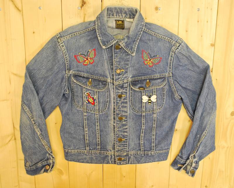 Jahrgang 1960/70Er Jahren Lee Bestickt Denim Jeansjacke Sanfor Union Made in Usa Retro Sammler Selten von PontiacDryGoods