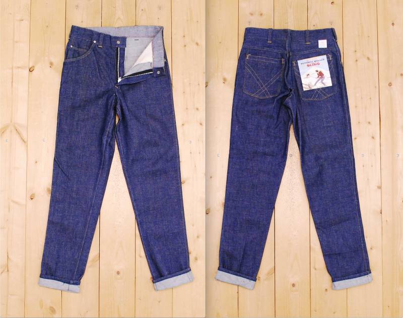 Jahrgang 1960 Deadstock Blau Rock Denim Jeans/Original Hang Tag Raw Retro Sammlerstück Selten von PontiacDryGoods